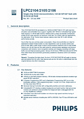 DataSheet LPC2104 pdf